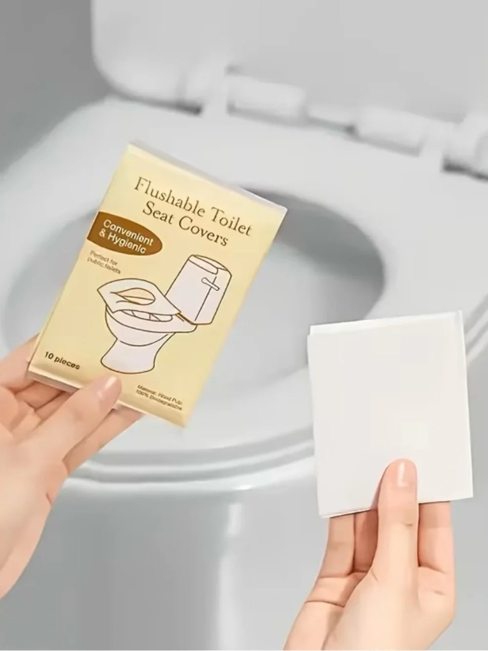 Flushable Toilet Seat Covers – White – Unbranded